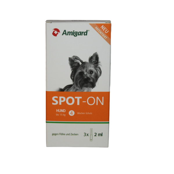 Amigard Spot-on Hund < 15 Kg, 3x 2 ml