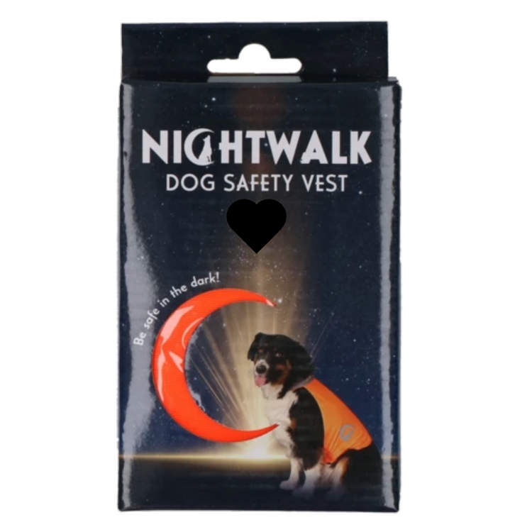 Nightwalk Dog Safety Vest orange small