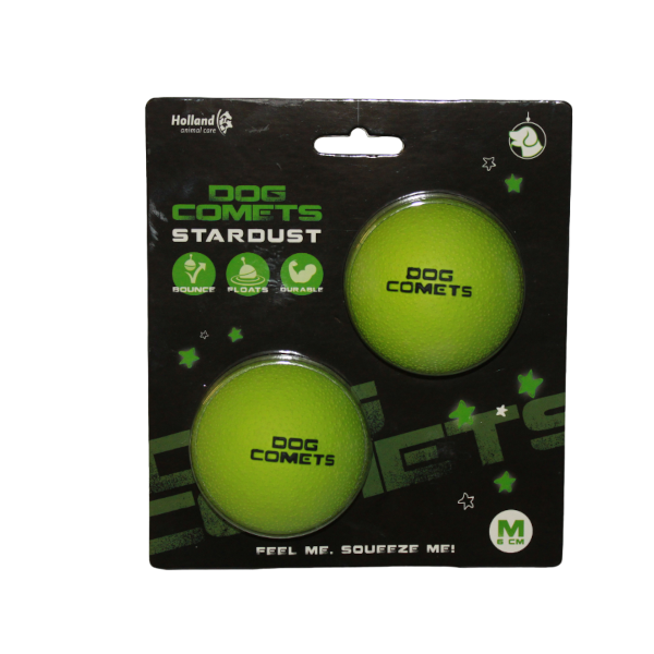 Dog Comets Stardust Green (2 Bälle-Set)