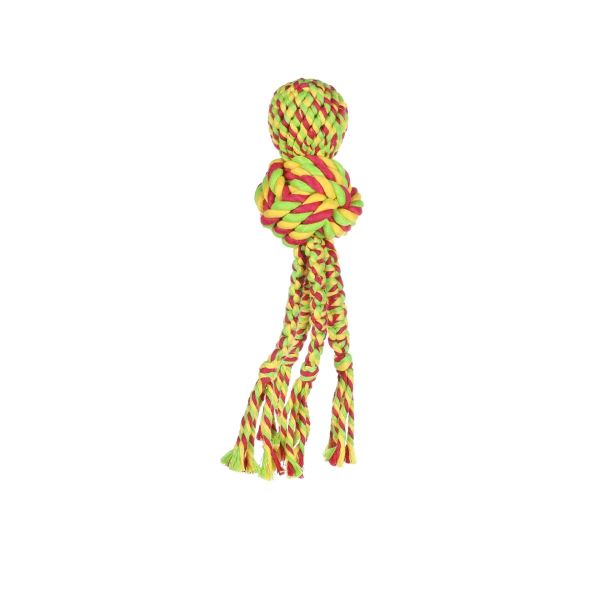 KONG Wubba Weaves S rot/gelb/grün