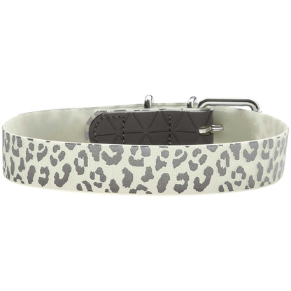 Halsband Convenience Reflect Glow L-XL (65), weiß Leopardenmuste