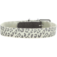 Halsband Convenience Reflect Glow S-M (45), weiß Leopardenmuster