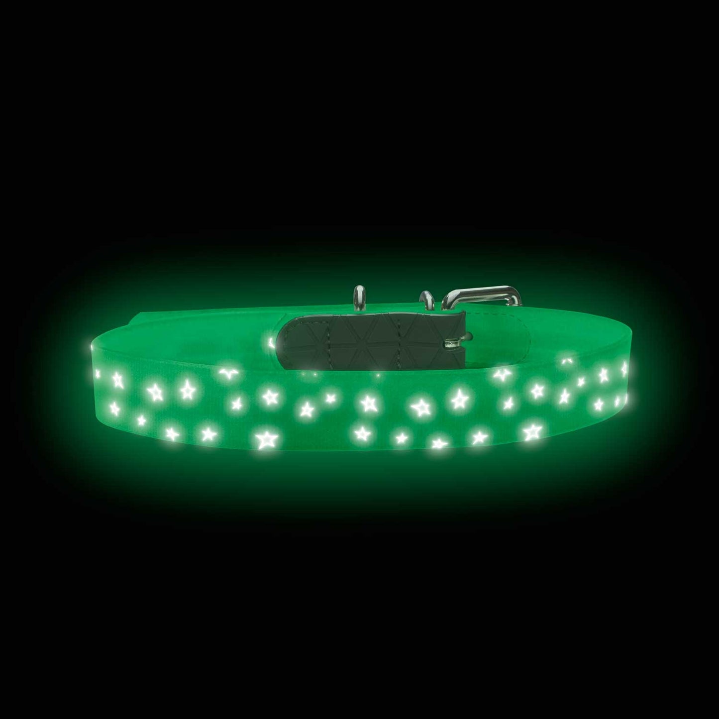 Halsband Convenience Reflect Glow S (40), weiß Sterne