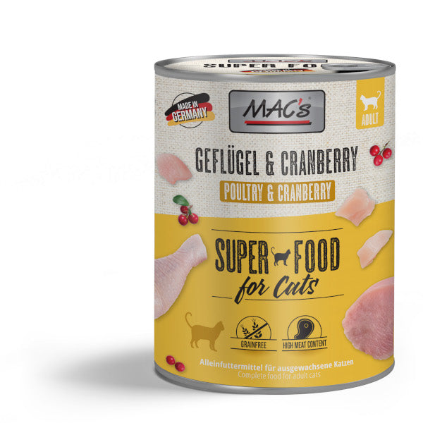 Mac´s Cat Geflügel, Rind & Cranberry