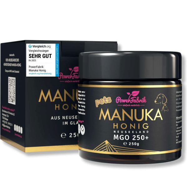 Manuka Honig 250+/550+ MGO aus Neuseeland im Glas 250g