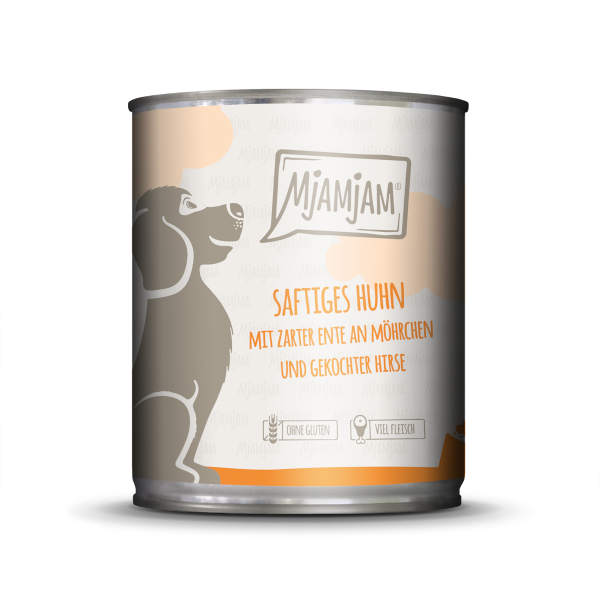 Mjamjam Hund Saftiges Huhn mit zarter Ente