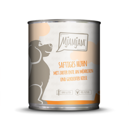 Mjamjam Hund Saftiges Huhn mit zarter Ente