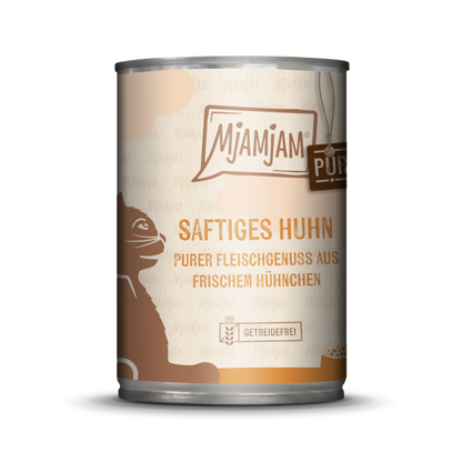 Mjamjam Katze saftiges Hühnchen pur