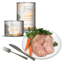 Mjamjam Katze saftiges Huhn mit Möhrchen
