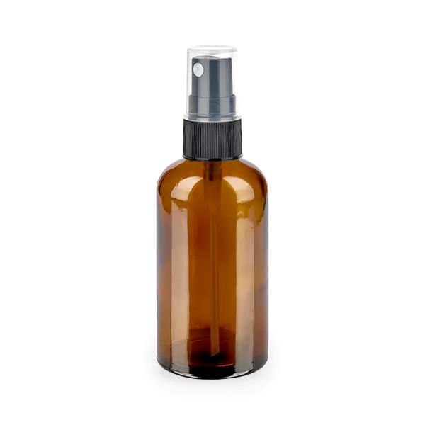 Braunglasflasche mit Sprühkopf 100 ml