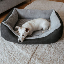 Orthopädisches Hundesofa Rockford M (80 x 60 cm), anthrazit/hellgrau