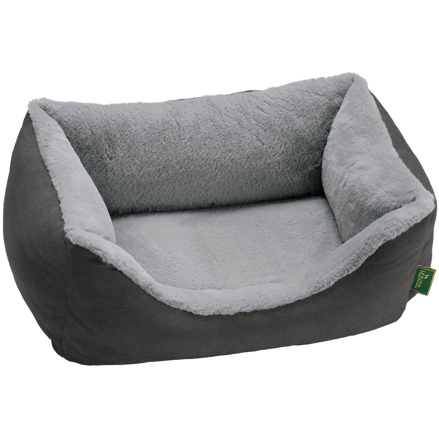 Orthopädisches Hundesofa Rockford M (80 x 60 cm), anthrazit/hellgrau